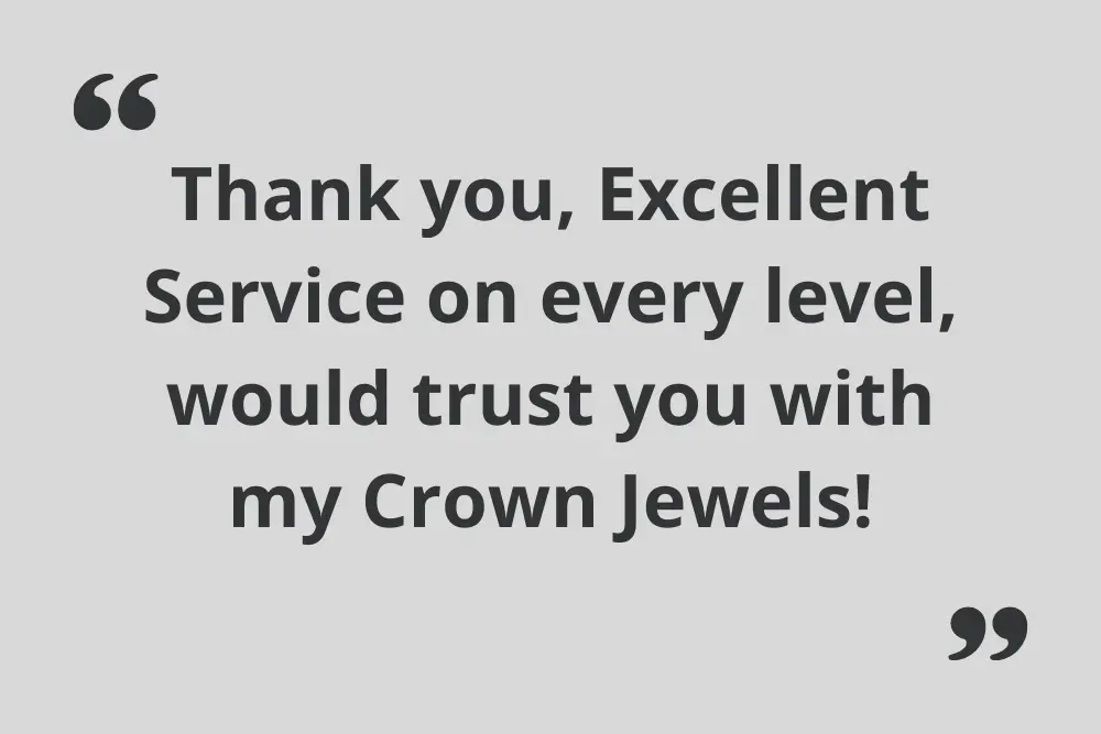 Client testimonial